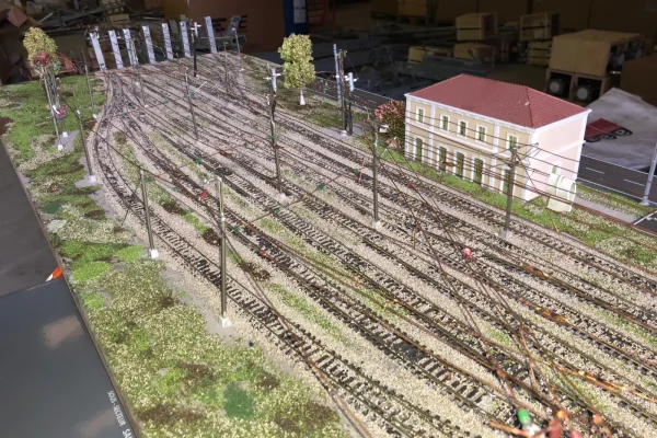Maquette de réseau ferroviaire – salle de formation O.F.F